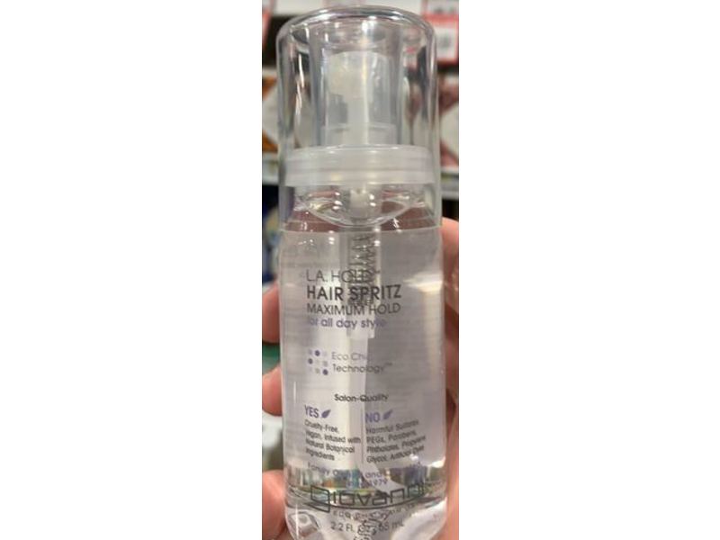 Giovanni Maximum Hold Hair Spritz Spray, 2.2 fl oz/65 mL