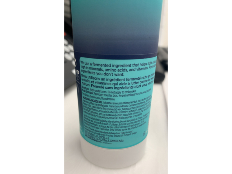 Pacifica Clean Deodorant, Coconut, 2.3 oz/65 g