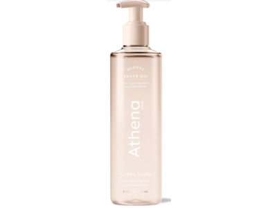 Athena Club Glossy Shave Oil, Golden Vanilla, 8 fl oz/236 mL