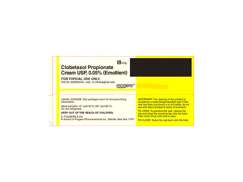 Clobetasol Propionate Cream USP, 0.05% (Emollient), 60 g, Fougera (RX)
