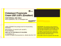 Clobetasol Propionate Cream USP, 0.05% (Emollient), 60 g, Fougera (RX) - thumbnail 1