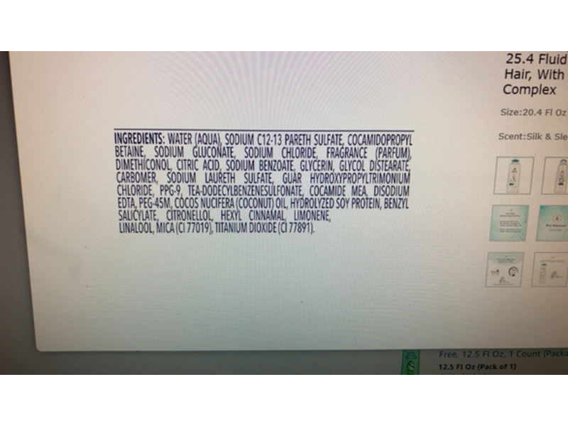 Dove Ultra Care Daily Moisture Shampoo, 20.4 fl oz/603 mL