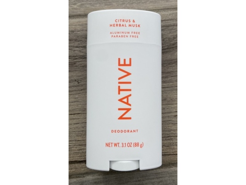 Native Deodorant, Citrus & Herbal Musk, 3.1 oz/88 g