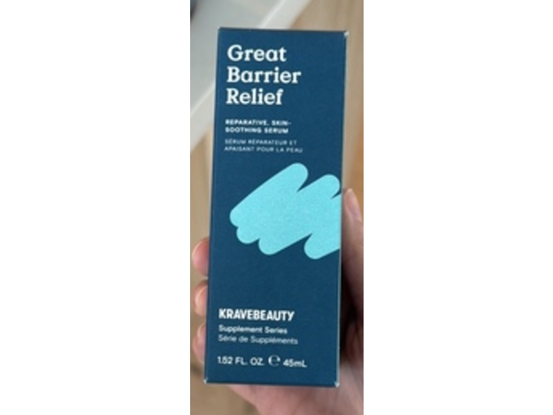 KraveBeauty Great Barrier Relief Reparative Skin-Soothing Serum, 1.52 fl oz/45 mL