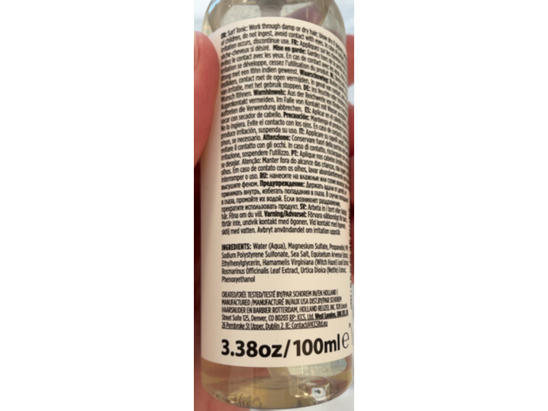 Reuzel Surf Tonic, 3.38 oz/100 mL