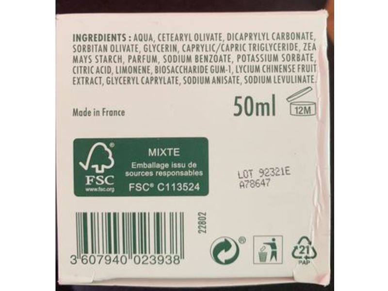 Green Moisturizing Face Cream, Goji Berries, 50 mL