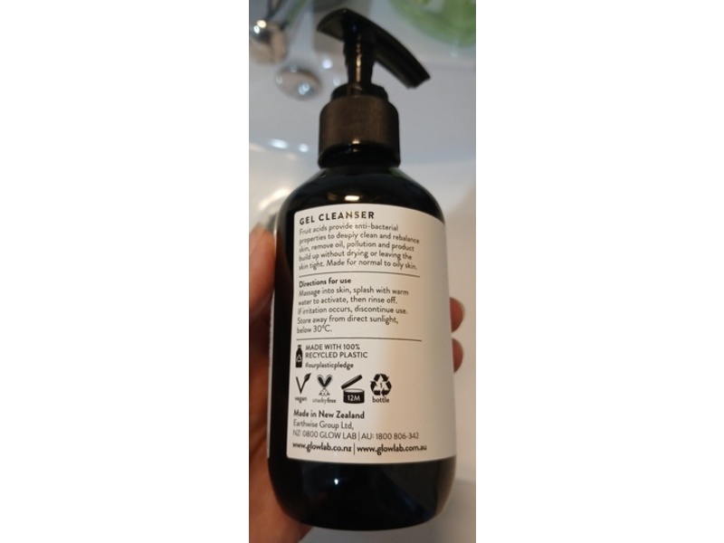 Glow Lab Nature + Science Gel Cleanser, 4.73 fl oz/140 mL