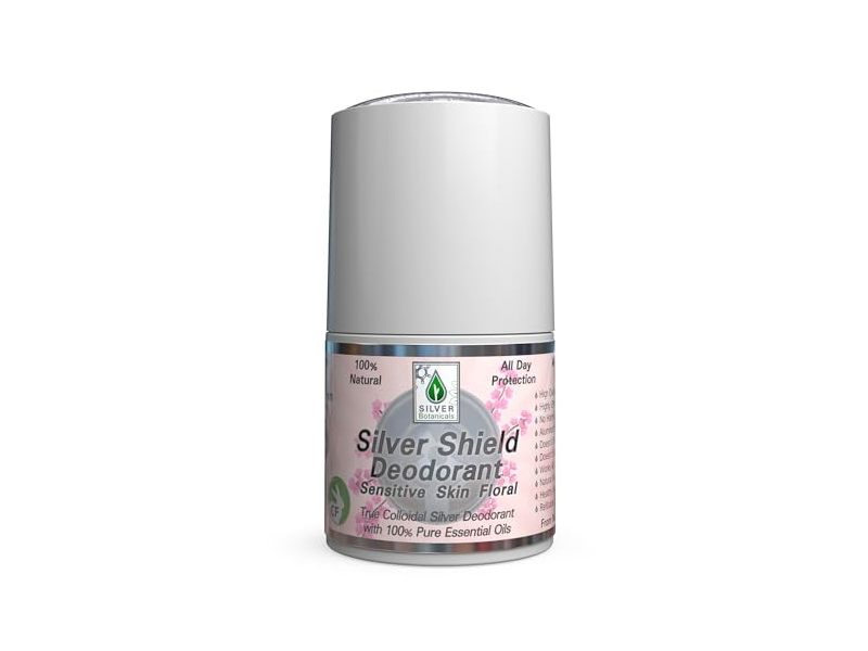 Silver Botanicals Silver Shield Deodorant, Floral, 2 fl oz/56 g