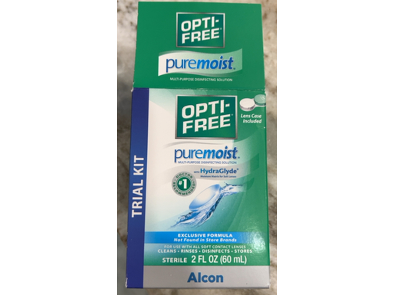 Opti-Free PureMoist Multi-Purpose Disinfecting Contact Lens Solution, 2 fl oz/60 mL