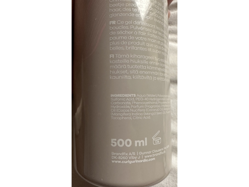 Curl Girl Curling Gel, Curl Activator Step 5, 500 mL