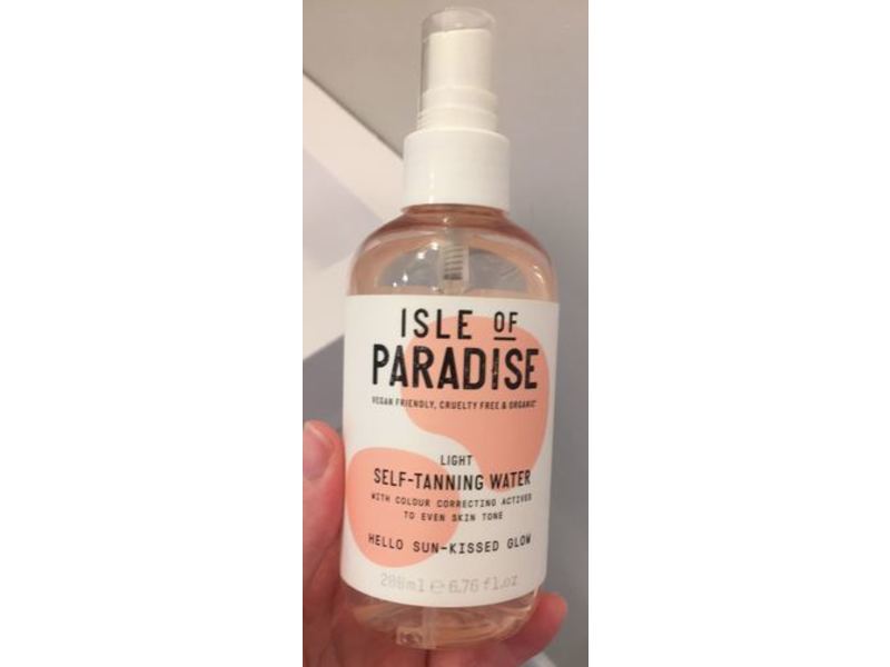 Isle Of Paradise Light Self-Tanning Water, 6.76 fl oz/200 mL