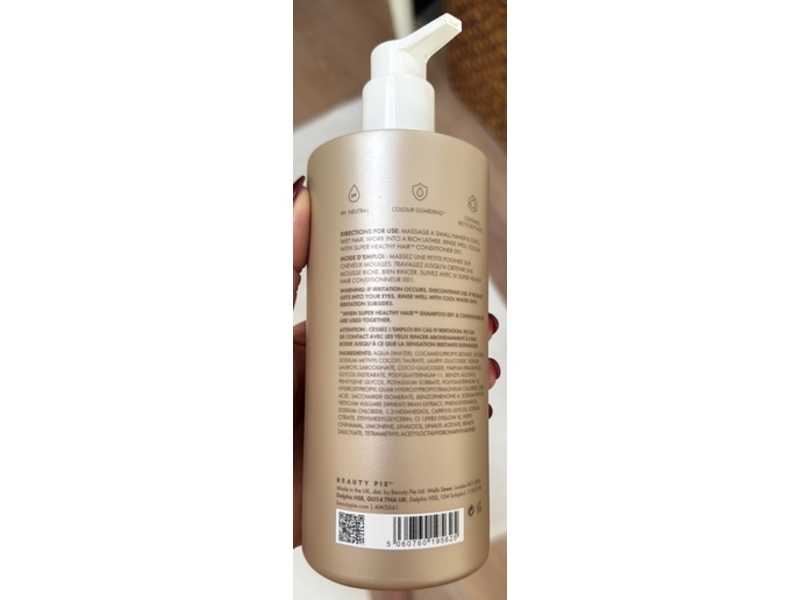 Beauty Pie Super Healthy Hair, Shampoo 001, 15.31 fl oz/450 mL