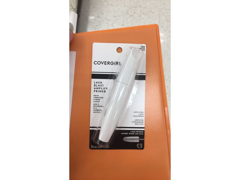 CoverGirl Lash Blast Amplify Eyelash Primer, 780 Neutral White, 0.44 fl oz/13.1mL