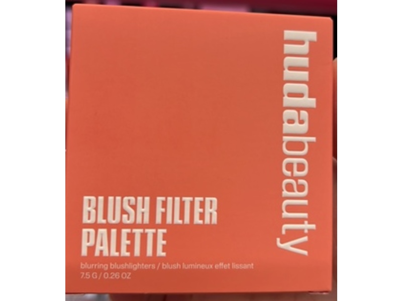 Huda Beauty Blush Filter Blurring Blushlighters Palette, Toasty Peach, 0.26 oz/7.5 g