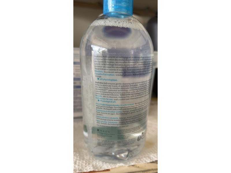 Bioderma Hydrabio H2O Micellar Water Makeup Remover, 16.7 fl oz/500 mL