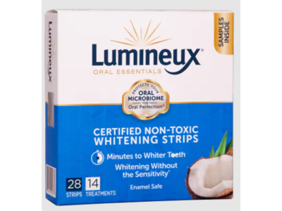 Lumineux Oral Essentials Whitening Strips, Enamel Safe, 28 Count