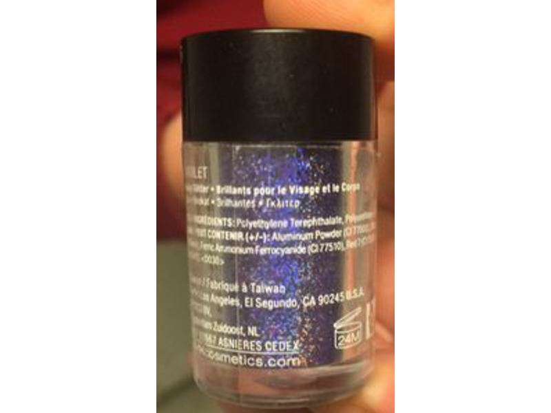 Nyx Professional Makeup Face & Body Glitter, GLI11 Violet, 0.08 oz/2.5 g