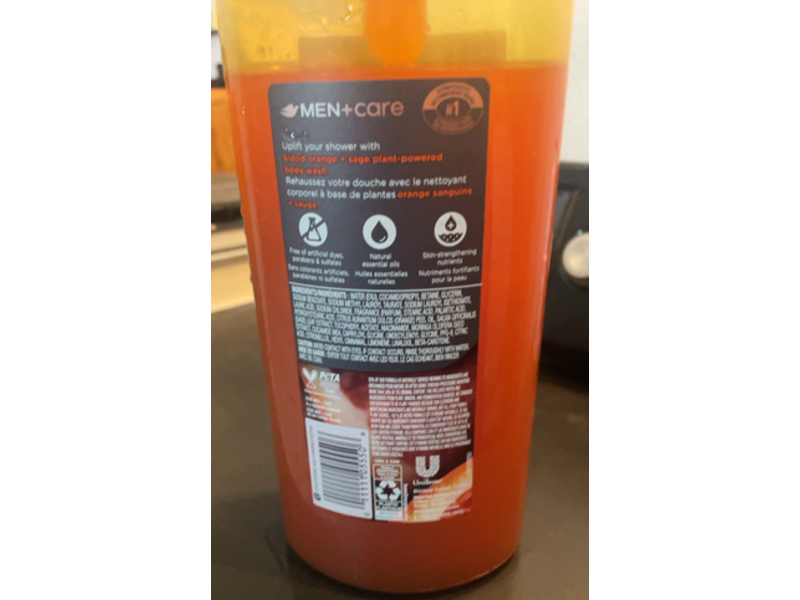 Dove Men+ Care Body Wash, Blood Orange + Sage, 26 fl oz/769 mL