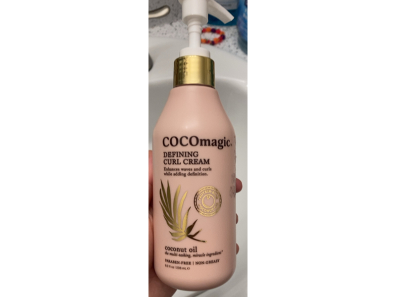 Cocomagic Defining Curl Cream, Coconut Oil, 8.0 fl oz/236 mL