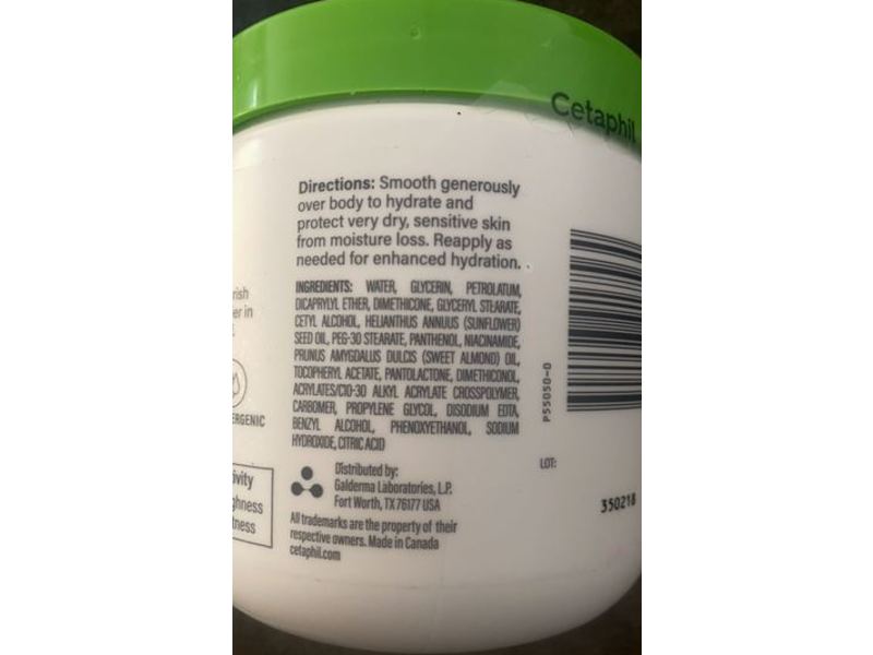 Cetaphil Moisturizing Cream, Very Dry To dry, Sensitive Skin, 16 oz/453 g