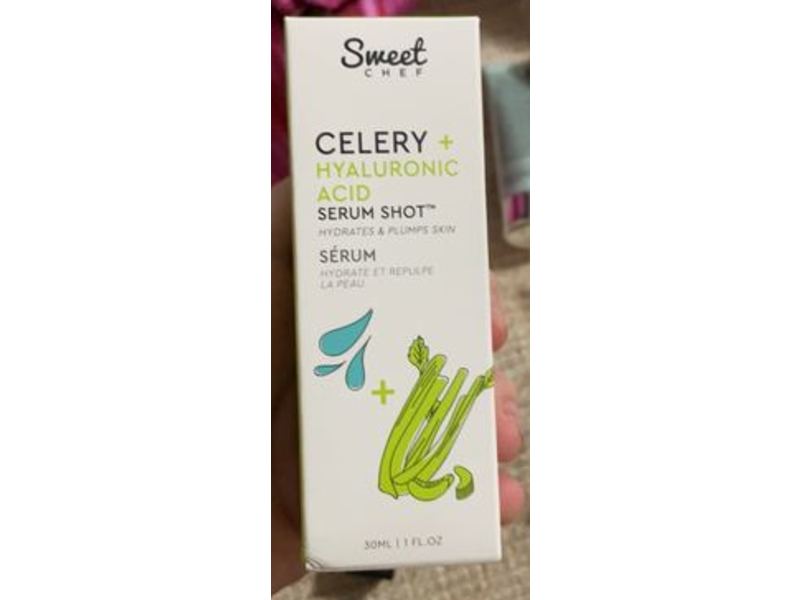 Sweet Chef Serum Shot, Celery + Hyaluronic Acid, 1 fl oz/30 mL