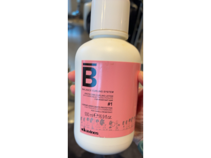 Davines Balance Curling System Protecting Curling Lotion, #1, 16.9 fl oz/500 mL