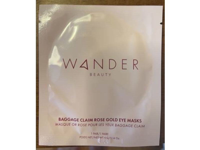 Wander Beauty Baggage Claim Rose Gold Eye Masks, 0.14 oz/4 g