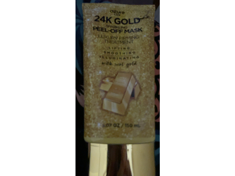 Azure Lux Sparkling Peel-Off Mask, 24K Gold, 5.07 fl oz/150 mL