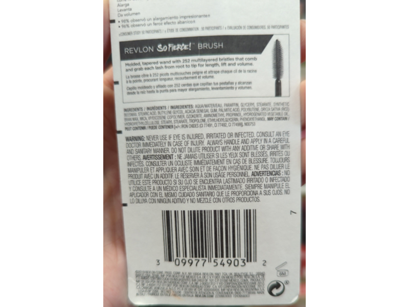 Revlon So Fierce Mascara, Blackened Brown, 0.25 oz/15 mL