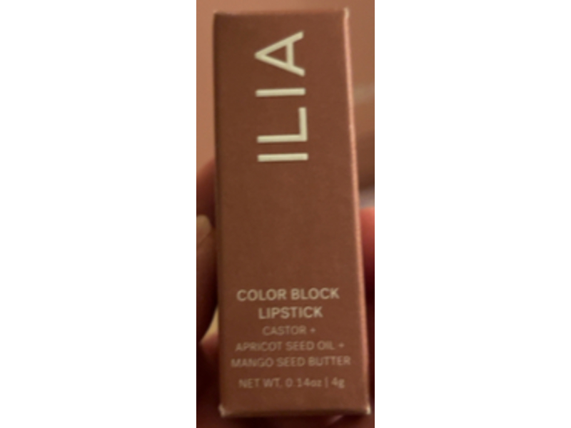 Ilia Color Block Lipstick, Rosewood, 0.14 oz/4 g