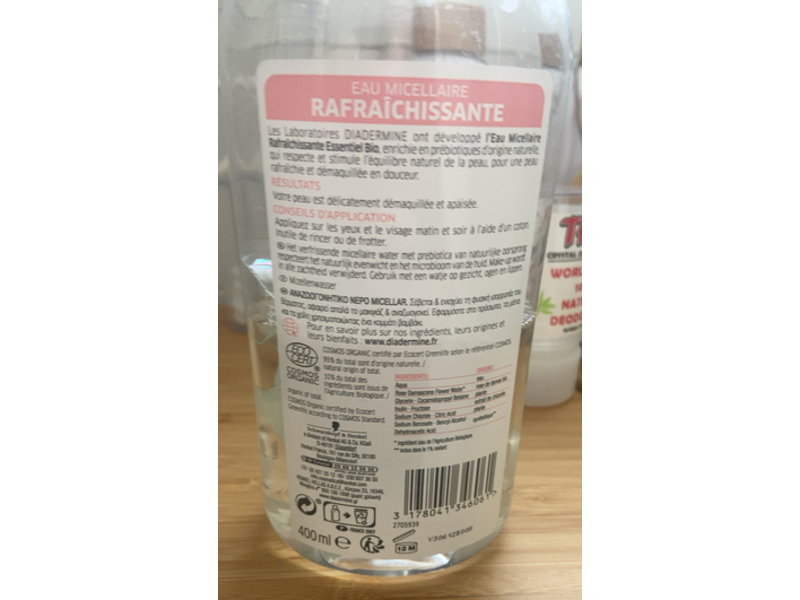 Diadermine Essentiel Bio Refreshing Micellar Water, 400 mL