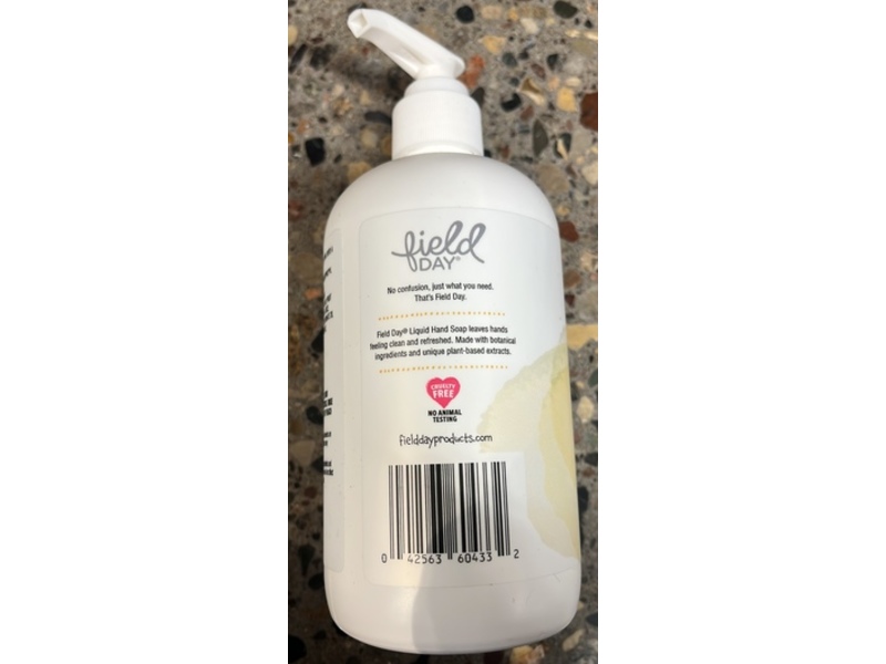 Field Day Liquid Hand Soap, Citrus Thyme, 12.5 fl oz/370 mL