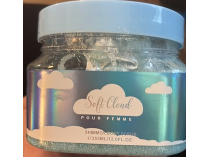 Soft Cloud Shimmer Body Scrub, Pour Femme, 12 fl oz/355 mL