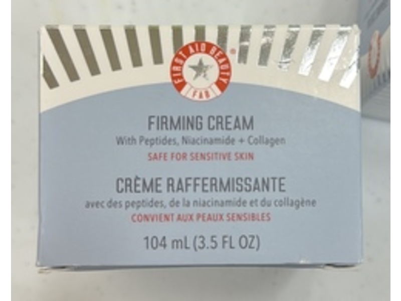 First Aid Beauty Friming Cream, Peptides + Niacinamide & Collagen, 3.5 fl oz/104 mL