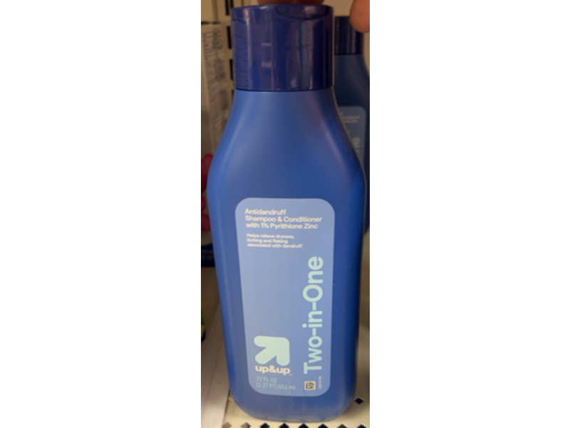 Up & Up Two-In-One Antidandruff Shampoo & Conditioner, Pyrithione Zinc, 22 fl oz/651 mL