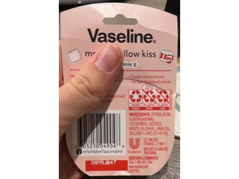 Vaseline Lip Therapy, Marshmallow Kiss, 0.25 oz/7 oz