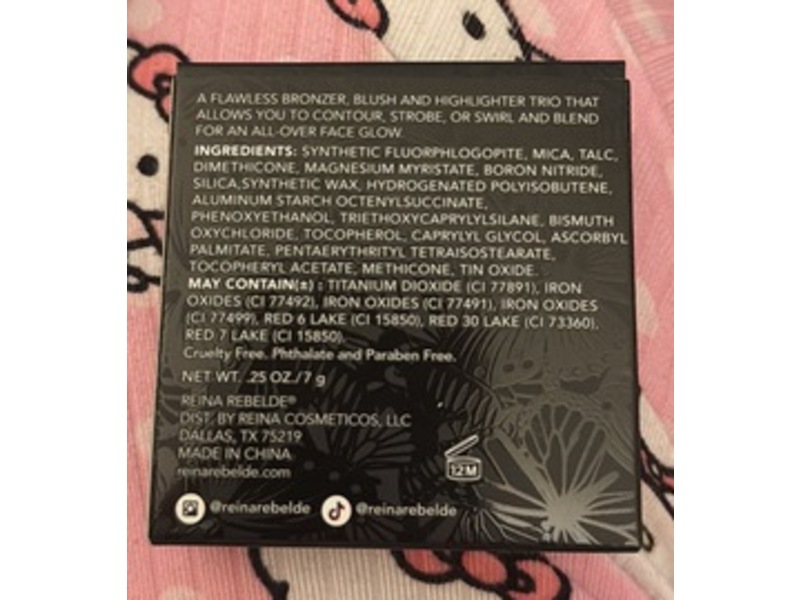 Reina Rebelde On Your Face Contour + Color Trio, Adorada, 0.25 oz/7 g