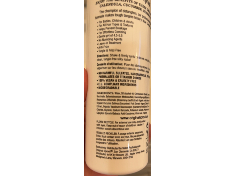 Original Sprout Miracle Detangler, 12 fl oz/354 mL