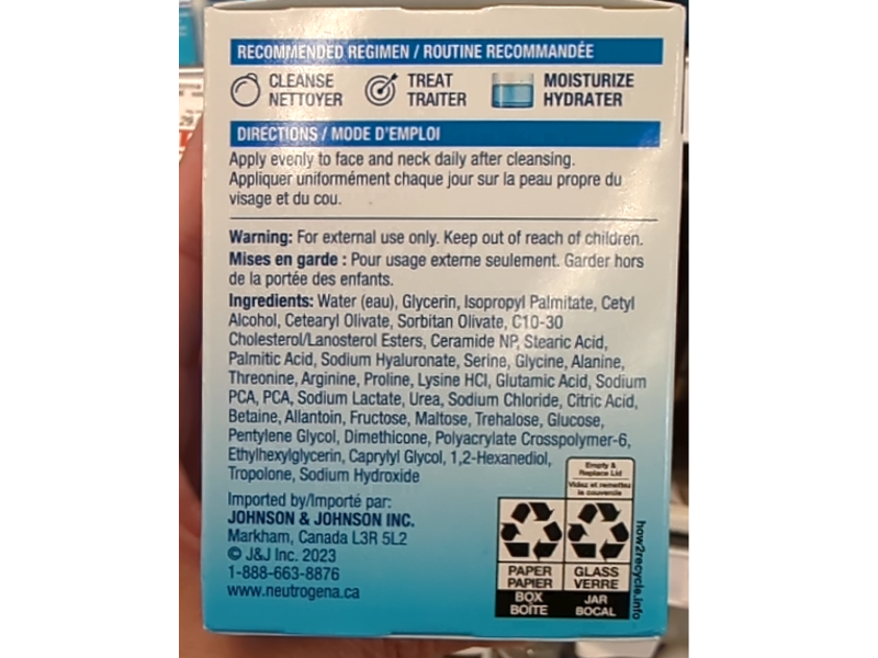 Neutrogena Hydro Boost Gel Cream, Extra-Dry, 50 mL