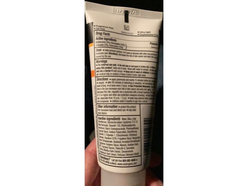 Neutrogena Clear Face Oil-Free Sunscreen, SPF 50, 3.0 fl oz/88 mL