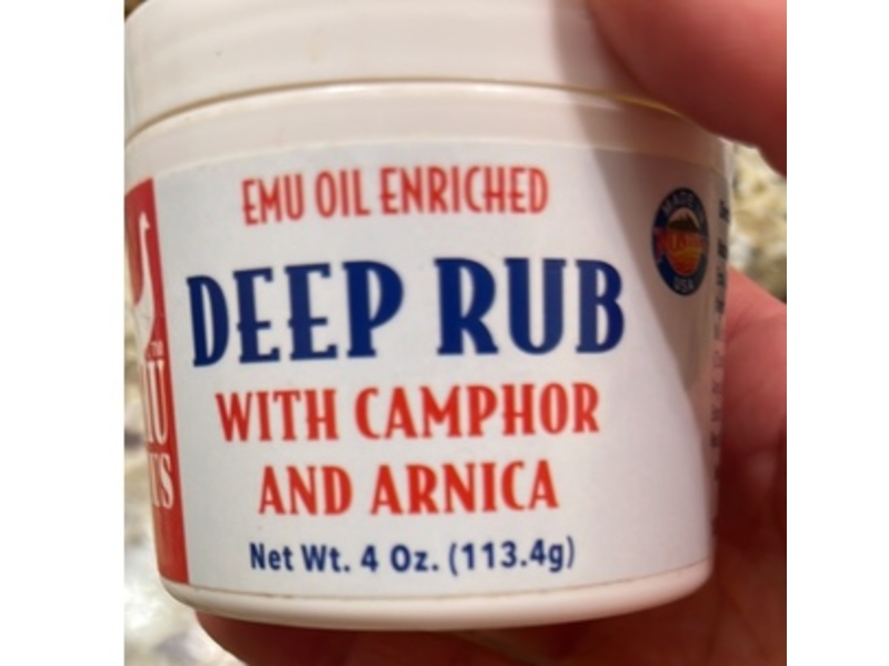 Montana Emu Ranch Emu Oil Enriched Deep Rub, Camphor & Arnica, 4 oz/113.4 g