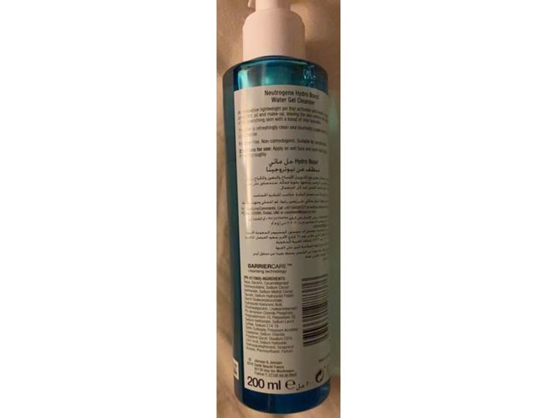 Neutrogena Hydro Boost Cleanser, Water Gel, 200 mL