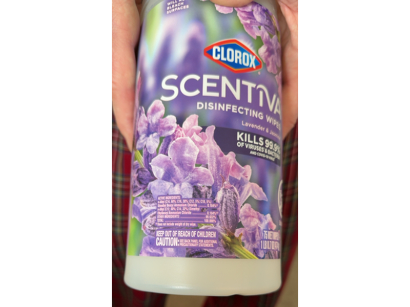 Clorox Scentiva Bleach-Free Disinfecting Wipes, Tuscan Lavender & Jasmine