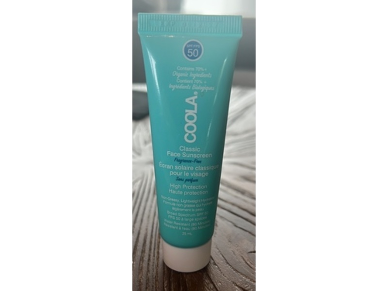 Coola Classic Face Sunscreen, SPF 50, 0.85 fl oz/25 mL