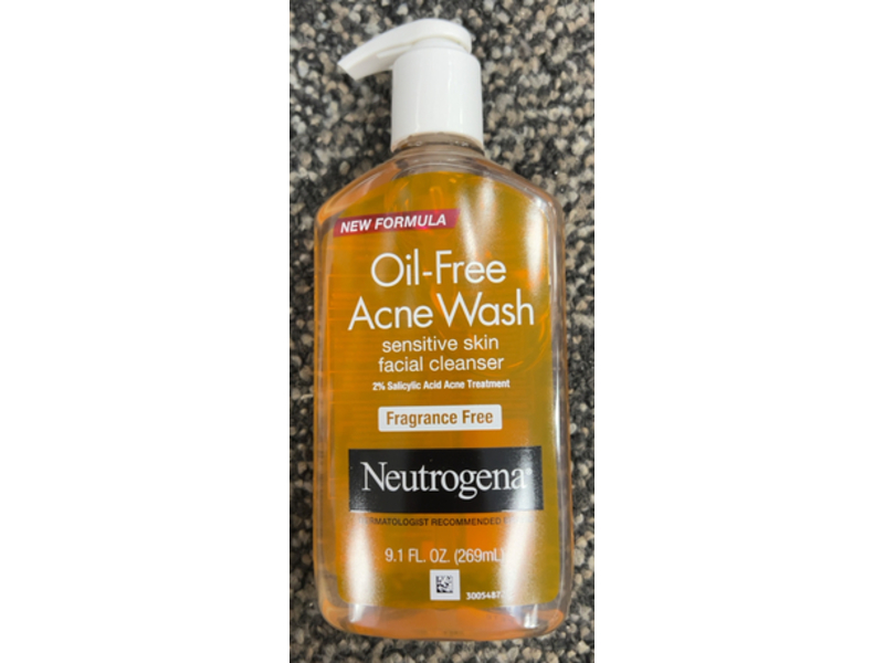 Neutrogena Oil-Free Acne Wash Facial Cleanser, 9.1 fl oz/269 mL