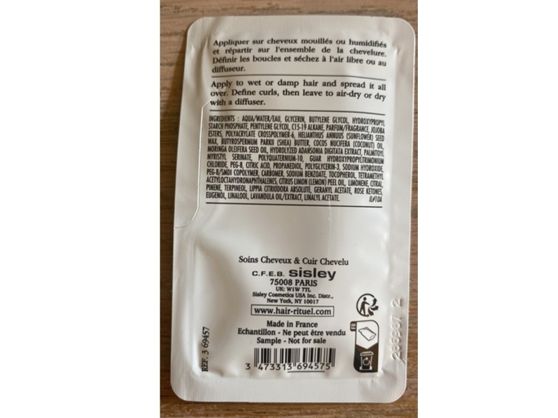 Hair Rituel By Sisley Paris Nutrition & Definition Curl Care Jelly, 0.27 fl oz/8 mL