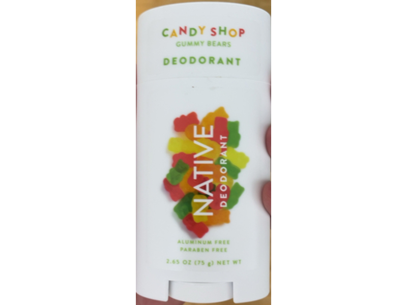 Native Candy Shop Deodorant, Gummy Bears, 2.65 oz/75 g
