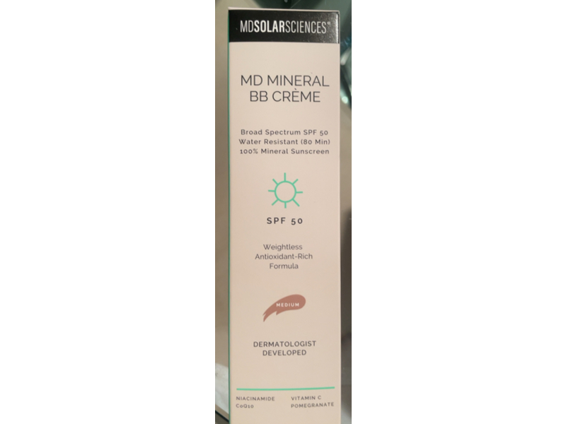 MDSolarSciences MD Mineral BB Creme, Medium, SPF 50, 1.23 oz/35 g