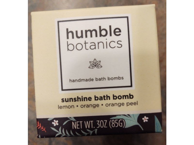 Humble Botanics Sunshine Bath Bombs, 3 oz/85 g