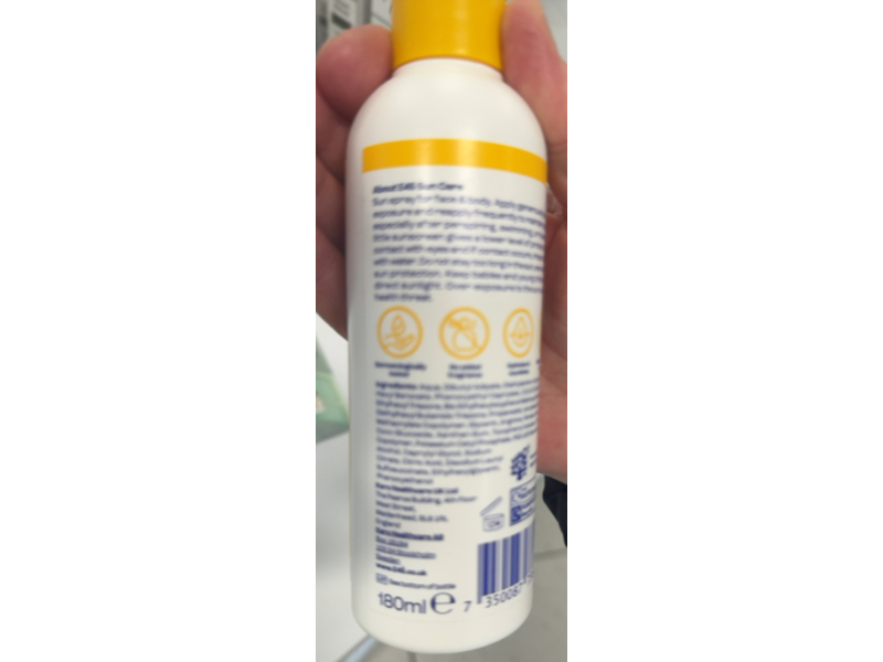 E45 Sun Care Sensitive Spray, SPF 50 +, 180 mL